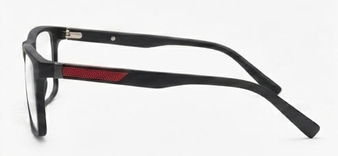 OR Rectangular Negro / Rojo 49mm