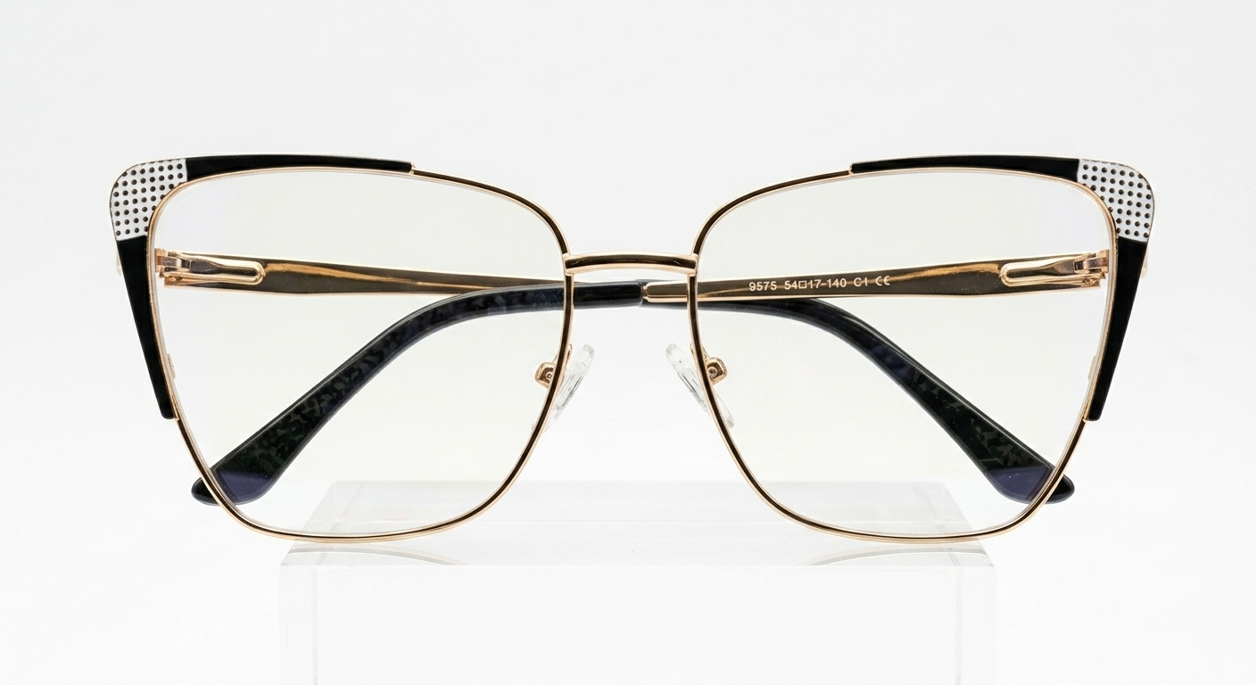 OR Cat-Eye Negro / Dorado 54mm