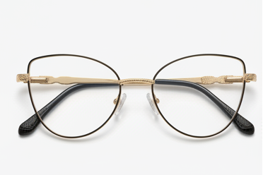 OR Cat-Eye Negro / Dorado 54mm