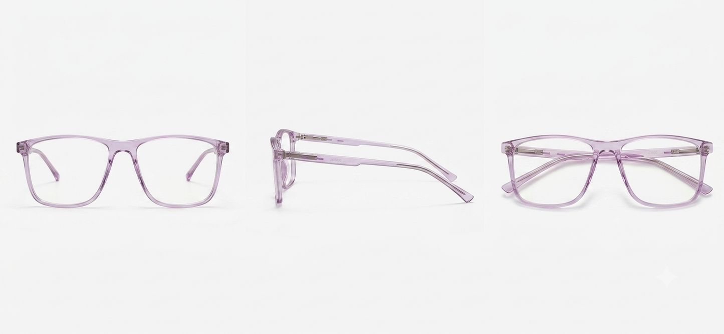 OR Rectangular Morado translucido 52mm